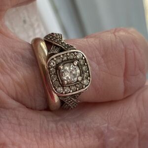 Silver Ring with diamonds beautiful ring